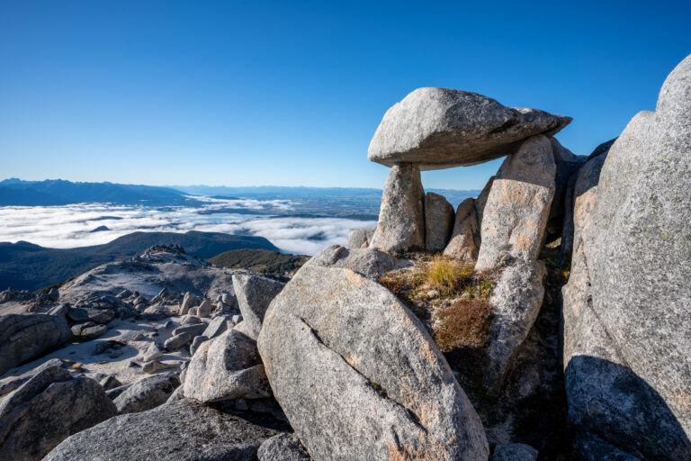 mount titiroa rock structure near manapouri